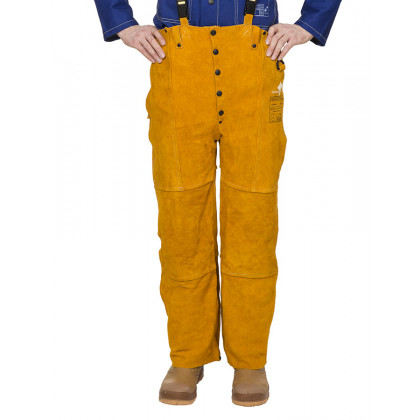 Skórzane spodnie spawalnicze Golden Brown 44-2600 Weldas